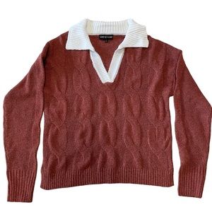 Almost Famous Polo Collar Sweater